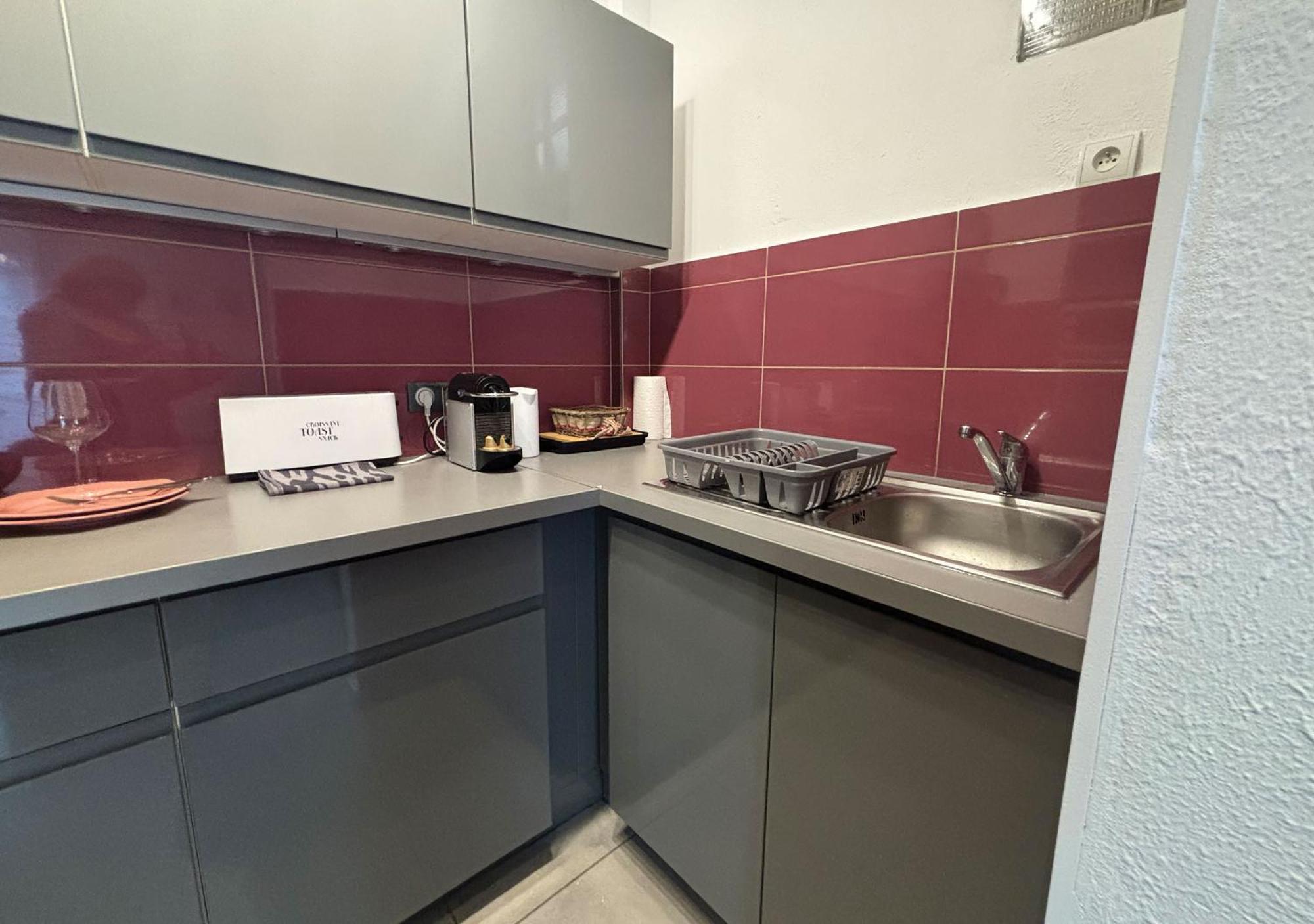 Charming Studio In Nice 2-Min Walk To The Sea Bagian luar foto