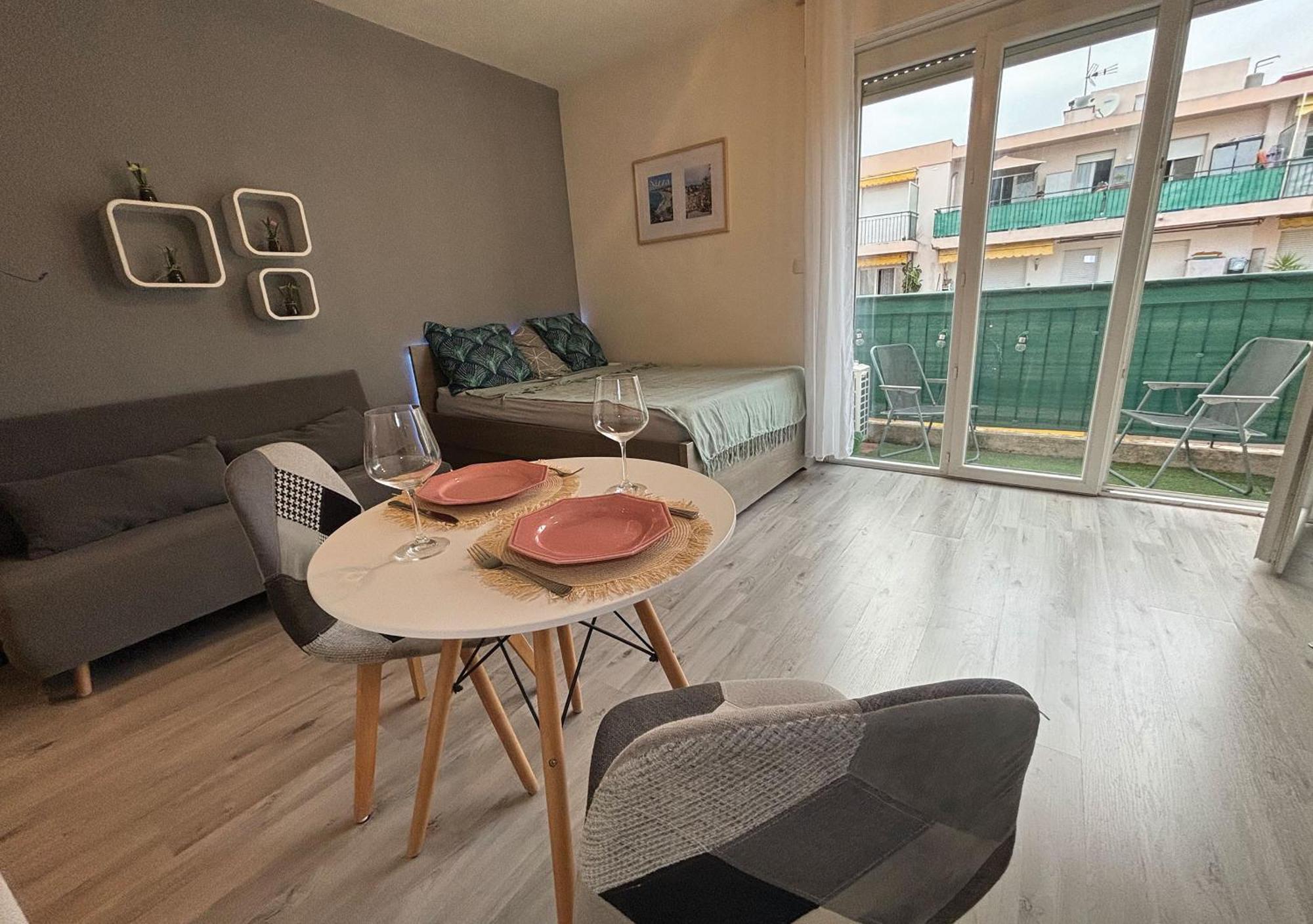 Charming Studio In Nice 2-Min Walk To The Sea Bagian luar foto